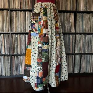 Handmade hippie patchwork skirt festival pocket vintage PHISH